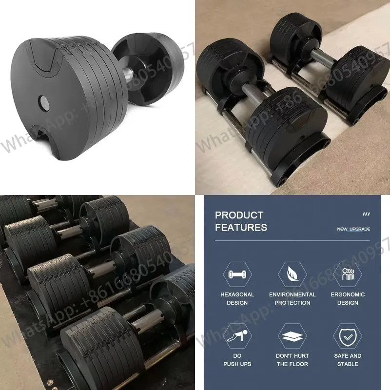 Dumbbell Set - Set Dumbbell Berat 2.5-80KG, Cat Berkualitas