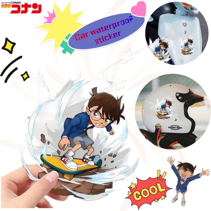 Skateboard - Stiker Skateboard Kartun Detektif Conan, Stiker