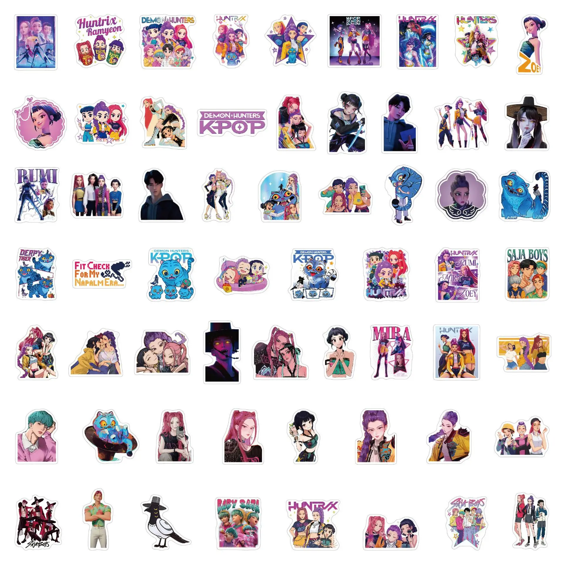 60 buah stiker anime bergambar - Skateboard ulasan dan harga