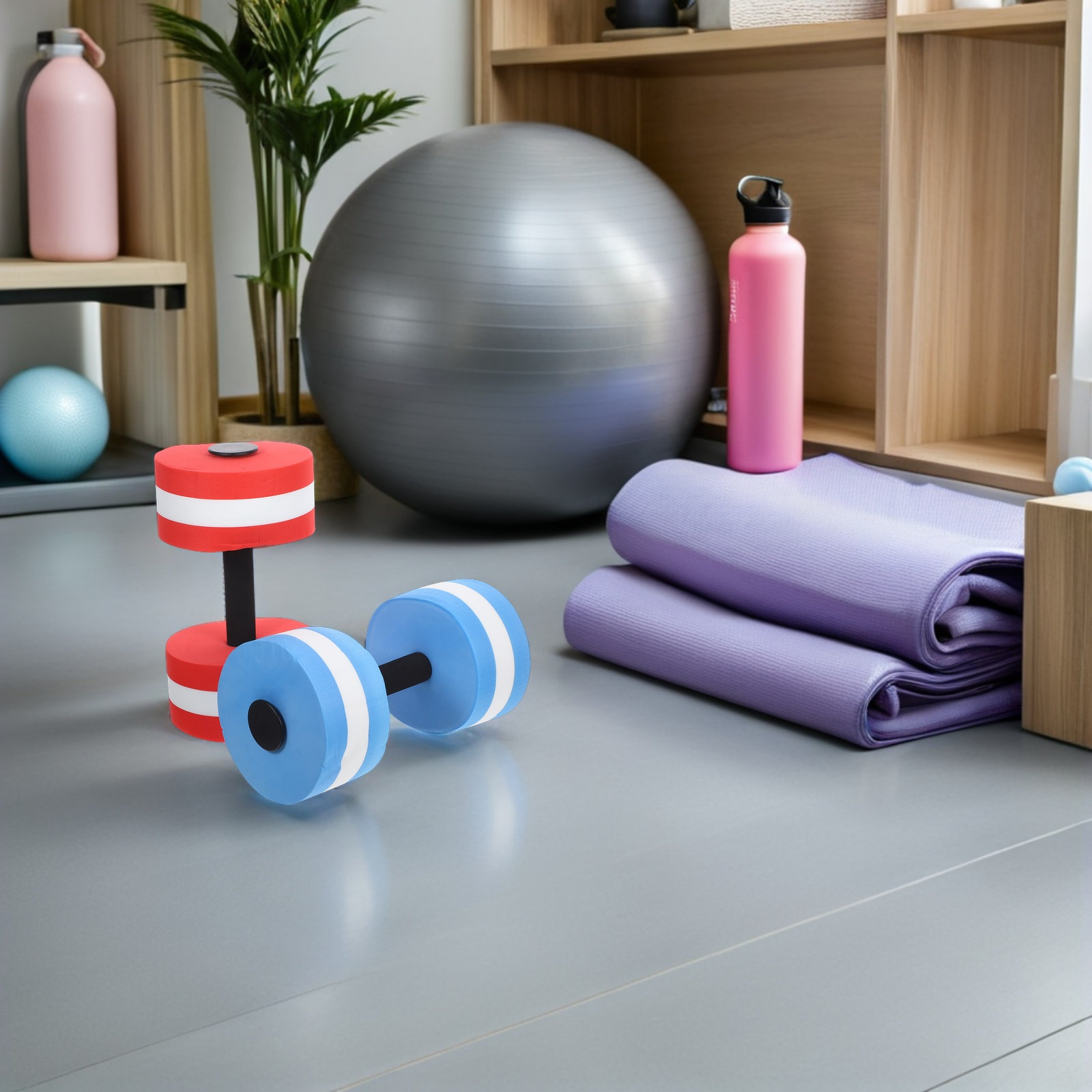 2 Buah Dumbbell Air Eva, Pembe - Dumbbell Set ulasan dan harga