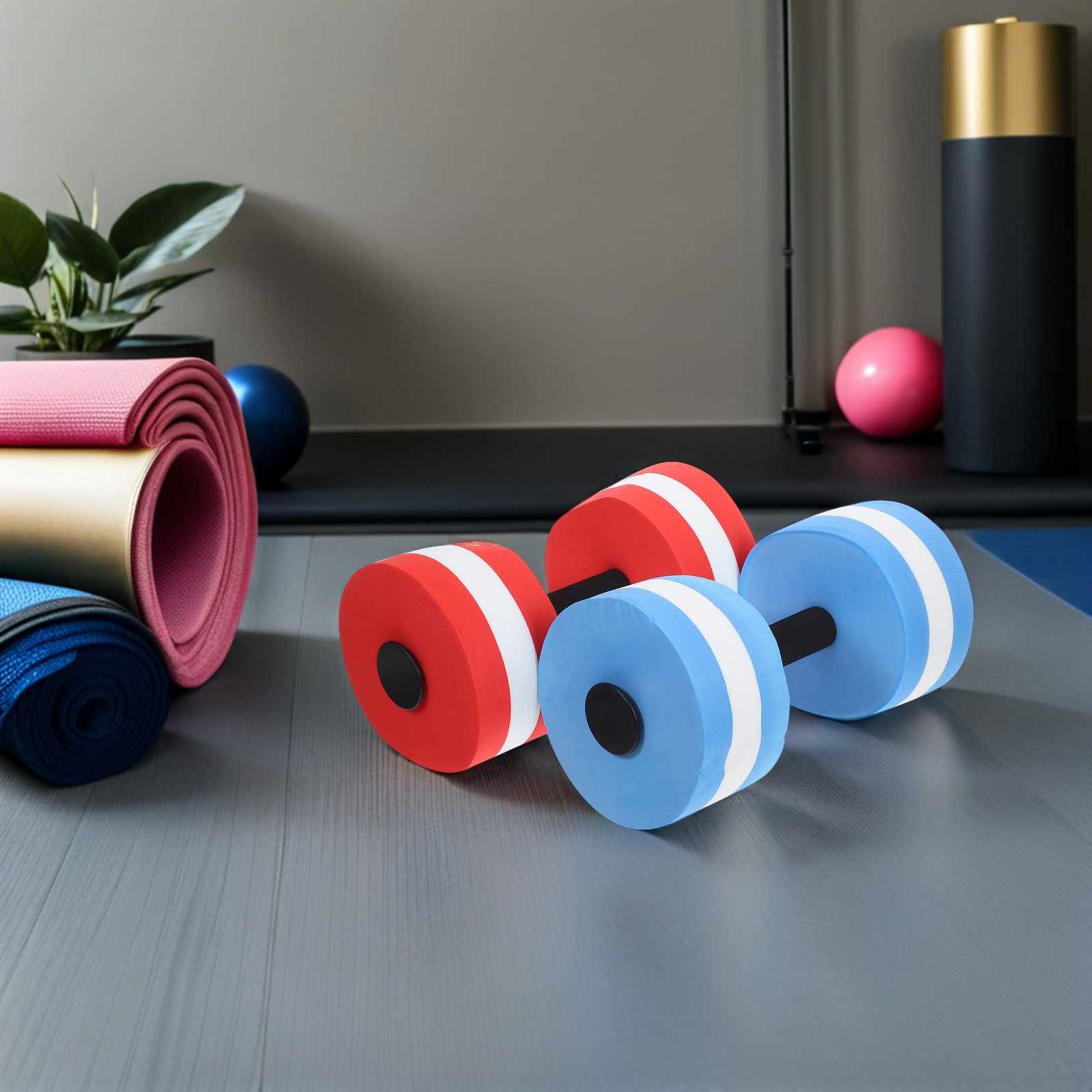 2 Buah Dumbbell Air Eva, Pembe - Dumbbell Set ulasan dan harga