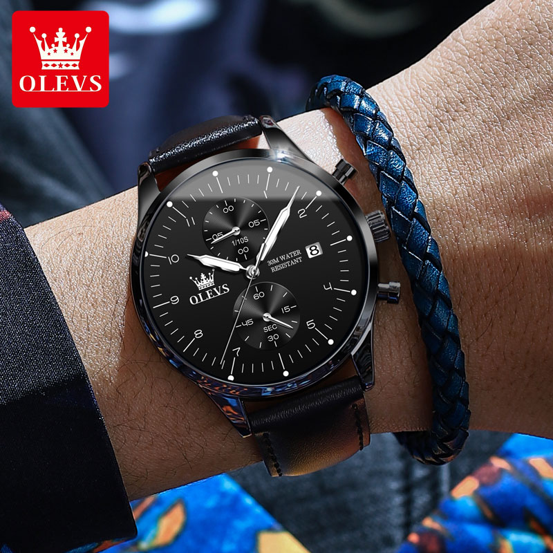 OLEVS 2880 Jam Tangan Pria Kas - Resistance Band ulasan dan harga