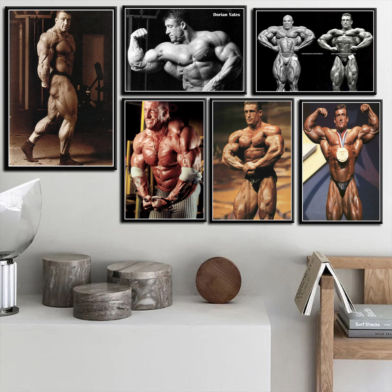 Dorian yaes pria otot GYM bina - Sports Equipment Poster ulasan dan harga